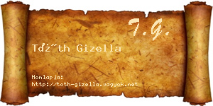 Tóth Gizella névjegykártya